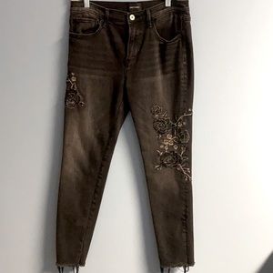 Embroidered jeans